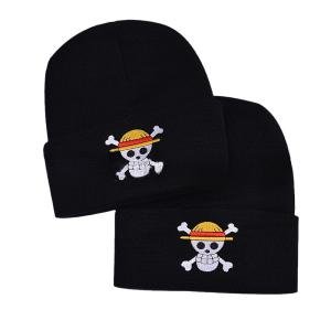 Anime Luffy Knit Beanie Hat for Cosplay