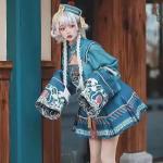 Cute Gothic Zombie Lolita Dress and Coat Set