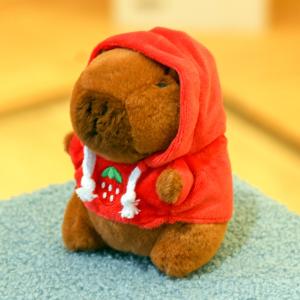 Capybara Plush Toy Hoodie with Wings