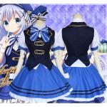 Kafuu Chino Cosplay Costume Vest Shirt Outfit
