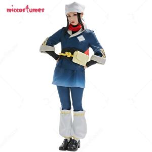 Akari Cosplay Costume Top, Skirt, and Scarf Set