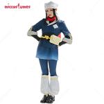 Akari Cosplay Costume Top, Skirt, and Scarf Set