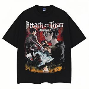 Attack on Titan Unisex Oversized Graphic Tee