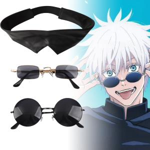 Satoru Gojo Cosplay Glasses and Half Mask