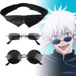 Satoru Gojo Cosplay Glasses and Half Mask