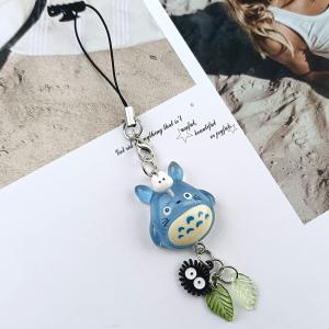 Kawaii Blue Totoro Phone Charm Keychain