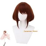 Uraraka Ochaco Anime Wig and Pink Kimono Dress
