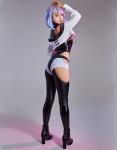 Women's Anime Punk Cosplay Costume in Black