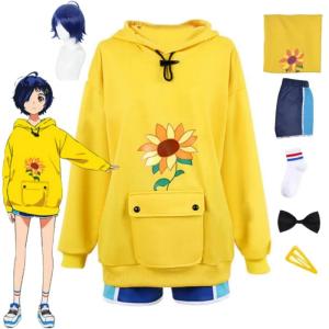 Ohto Ai Wonder Egg Cosplay Hoodie with Wig