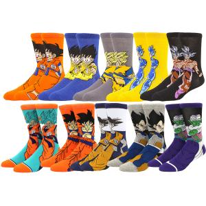 Dragon Ball Unisex Cartoon Anime Crew Socks