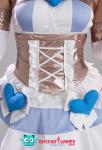 Angel Cosplay Costume Dress with Wings and Accessories