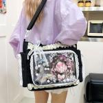 Kawaii Ita Bag with Clear Window and Ruffles