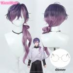 Uki Violeta Dark Purple Gradient Cosplay Wig