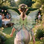 Green Butterfly Fairy Wings Costume Set for Adults