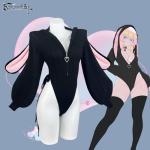KORURACLUB Sexy Bunny Cosplay Outfit (Black, L-XL)