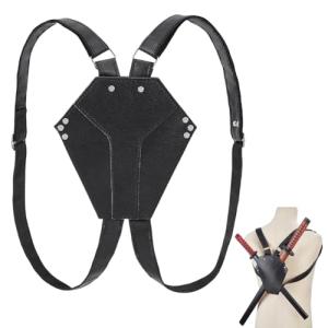 Adjustable Black Sword Holder for Cosplay & Anime