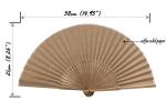 6Pcs Bamboo Folding Hand Fans for Parties