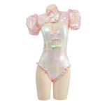 Pink KAngel Cosplay Bodysuit for Anime Lovers