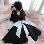 Cute Anime Maid Costume with Handgear and Apron