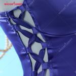 Purple Cosplay Dress with Earrings for Halloween