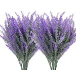 Purple Artificial Lavender Flower Bouquet - 8 pcs