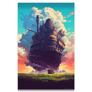 Howl's Moving Castle Art Print - Anime Poster