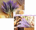 Purple Artificial Lavender Flower Bouquet - 8 pcs