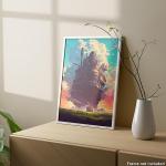 Howl's Moving Castle Art Print - Anime Poster