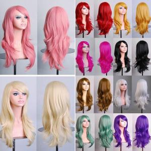 Curly Wavy Heat-Resistant Cosplay Wigs