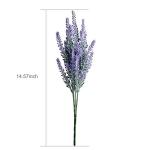 Purple Artificial Lavender Flower Bouquet - 8 pcs