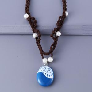 Moana Inspired Braided Leather Necklace for Cosplay