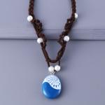 Moana Inspired Braided Leather Necklace for Cosplay
