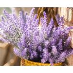 Purple Artificial Lavender Flower Bouquet - 8 pcs