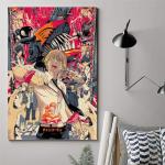 Chainsaw Man Anime Canvas Art Poster 12x18