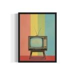 Vintage Television Set Pop Art Poster Print