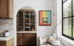 Vintage Television Set Pop Art Poster Print