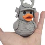 Samurai Duck Figurine – Quirky Japanese Armor Decor