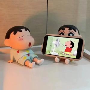 Kawaii Crayon Shin-Chan Phone Holder Figure
