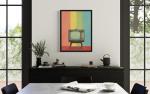 Vintage Television Set Pop Art Poster Print