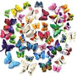 108 Pcs Colorful 3D Butterfly Wall Stickers