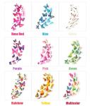 108 Pcs Colorful 3D Butterfly Wall Stickers
