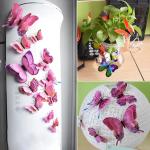 108 Pcs Colorful 3D Butterfly Wall Stickers