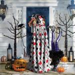 Hooded Cloak Cape with Playing Cards Design