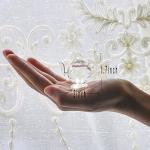 H&D Crystal Teapot Figurine for Home Decor