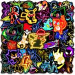 Neon Anime Pokemon Stickers - 10/30/50 Pack