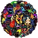 Neon Anime Pokemon Stickers - 10/30/50 Pack