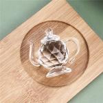 H&D Crystal Teapot Figurine for Home Decor