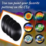 Black Vinyl Fake Albums for Room Decor 24 Pack