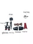IN US Deadpool Cosplay Costume Accessories Boots Glove Belt Strap Leg Protectors