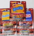 Hot Wheels ~ 2017 POP CULTURE NESTLE ~ MOVIE THEATER CANDY~ Complete set of 5